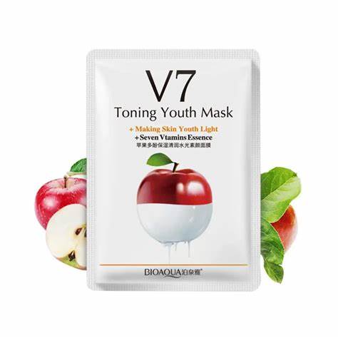 Face mask sheet in fruit flavour