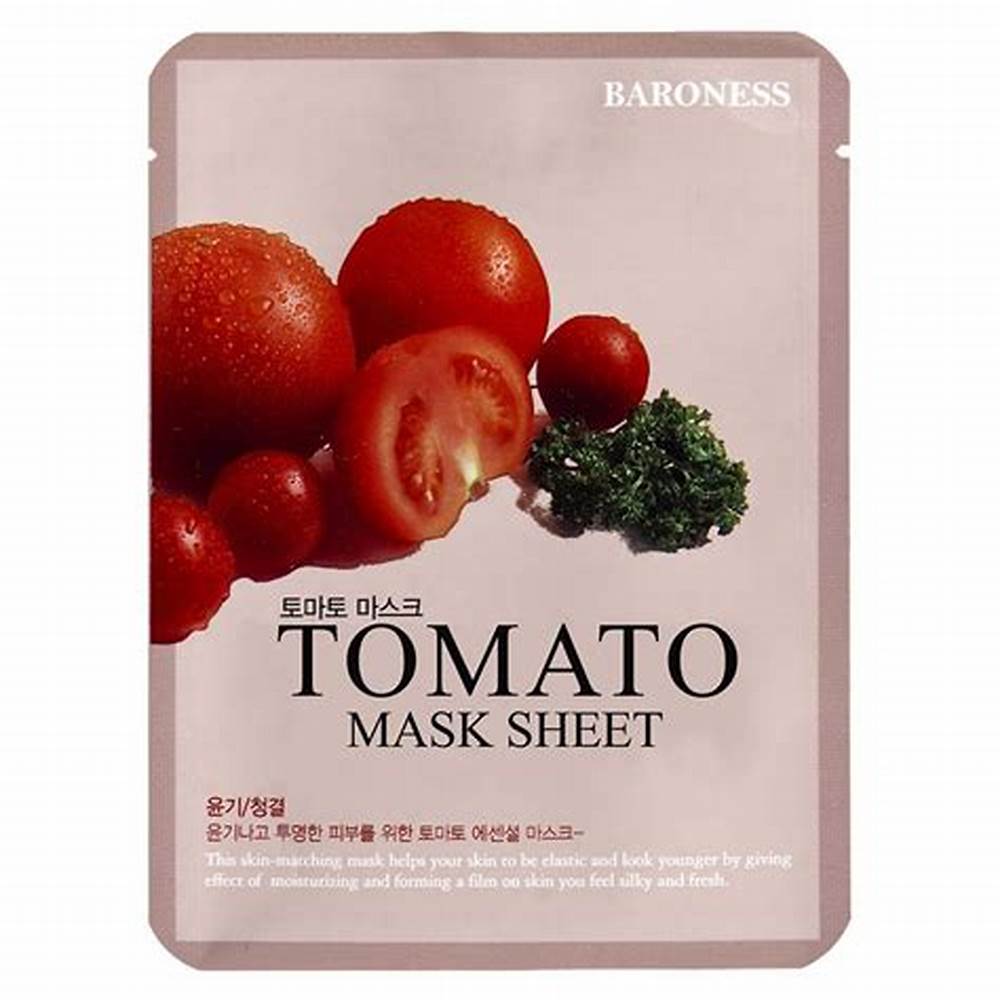 Face mask sheet in fruit flavour